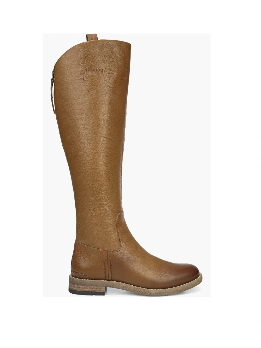 Franco Sarto Meyer Knee High Boot Light Brown Distressed Women’s 7 Wide Calf